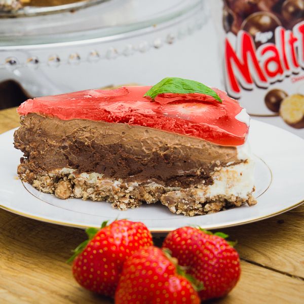 Maltballs Chocolate Cheesecake