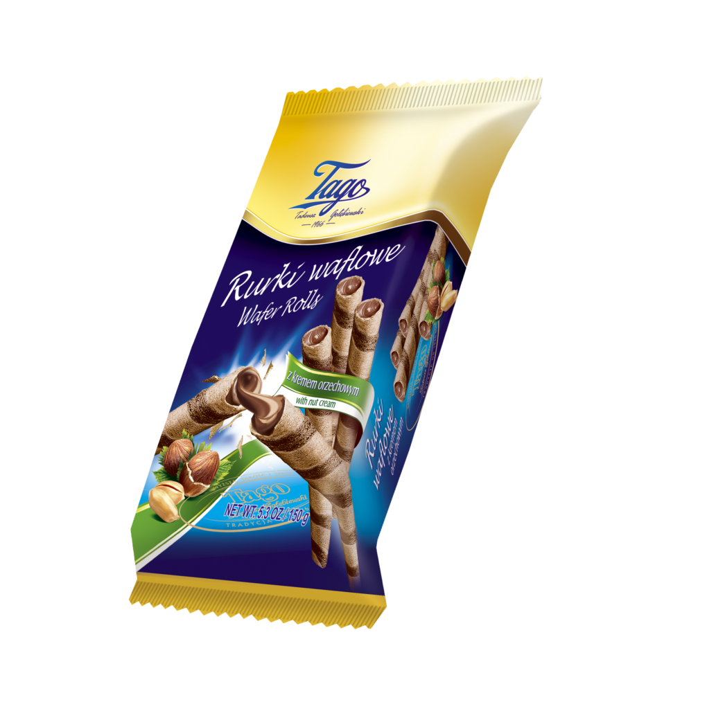 Rurka z kremem orzechowym